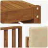 Lauko sofos komplektas su pagalve 8 pcs Natūralus ir bežinis