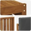 Lauko sofos komplektas su pagalve 8 pcs Natūralus ir antracitas