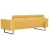 Sofa Sofų komplektas, 2d., geltonas, audinys