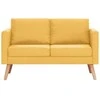 Sofa Sofų komplektas, 2d., geltonas, audinys