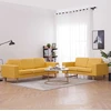 Sofa Sofų komplektas, 2d., geltonas, audinys