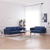 Sofa Sofų komplektas, 2d., mėlynas, audinys