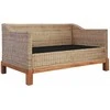 Sofa Sofų komplektas su pagalvėlėmis, 3 d., natūralus ratanas