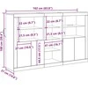 LED Bufetas Senas medis 162 x 37 x 100 cm Apdirbta mediena