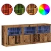 LED Bufetas Senovinis medis 181 x 37 x 67 cm Apdirbta mediena