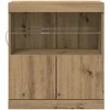 LED Bufetas Ruda 60,5 x 37 x 67 cm Apdirbta mediena