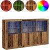 LED Bufetas Senas medis 181,5 x 37 x 100 cm Apdirbta mediena