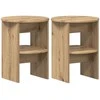 Šoninė spintelė 2 pcs Amatinė Ąžuolas Ø40 x 50 cm