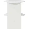 Šoninė spintelė 2 pcs Aukšto Blizgesio Baltas Ø40 x 50 cm