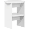 Šoninė spintelė 2 pcs Aukšto Blizgesio Baltas Ø40 x 50 cm