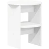 Šoninė spintelė 2 pcs Baltas Ø40 x 50 cm Dirbtinė mediena