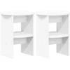 Šoninė spintelė 2 pcs Baltas Ø40 x 50 cm Dirbtinė mediena