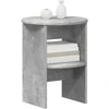 Šoninė spintelė 2 pcs Betono Pilka Ø40 x 50 cm Dirbtinė mediena