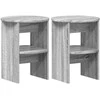 Šoninė spintelė 2 pcs Pilka Sonoma Ø40 x 50 cm Dirbtinė mediena
