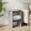 Šoninė spintelė 2 pcs Pilka Sonoma Ø40 x 50 cm Dirbtinė mediena