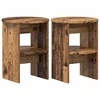Šoninė spintelė 2 pcs Senas medis Ø40 x 50 cm Dirbtinė mediena