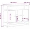 Kabalas Amatininkų ąžuolas 100 x 35 x 80 cm Apdirbta mediena