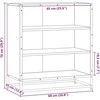 Šoninė spintelė, ąžuolo, 68x35x76cm, apdirbta mediena/metalas