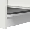 Šoninė spintelė, baltos spalvos, 100x35x99 cm, apdirbta mediena