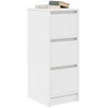 Šoninė spintelė, baltos spalvos, 29,5x34x76cm, apdirbta mediena