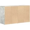 Kabalas Betono pilka 120 x 36 x 69 cm Apdirbta mediena