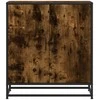 Šoninė spintelė, dūminio ąžuolo, 68x35x76cm, mediena/metalas
