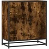 Šoninė spintelė, dūminio ąžuolo, 68x35x76cm, mediena/metalas