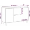 Kabalas Juoda 102 x 35 x 60 cm Apdirbta mediena