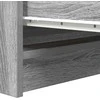 Šoninė spintelė, pilka ąžuolo, 100x35x99 cm, apdirbta mediena