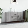 Šoninė spintelė, pilka ąžuolo, 100x36x60cm, apdirbta mediena