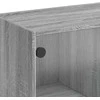 Šoninė spintelė, pilka ąžuolo, 102x37x75,5cm, apdirbta mediena