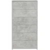 Šoninė spintelė su 6 stalčiais, betono, 50x34x96cm, mediena