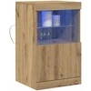 LED Bufetas Amatininkų ąžuolas 41 x 37 x 67 cm Apdirbta mediena