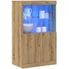 LED Bufetas Ruda 60 x 37 x 100 cm Apdirbta mediena