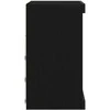 LED Bufetas Juodas ąžuolas 60,5 x 37 x 67 cm Apdirbta mediena