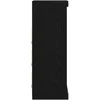 LED Bufetas Juodas ąžuolas 41 x 37 x 100 cm Apdirbta mediena