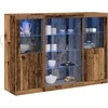 LED Bufetas Senas medis 142,5 x 37 x 100 cm Apdirbta mediena