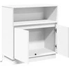LED Bufetas Balta 71 x 34,5 x 75 cm Apdirbta mediena