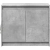 Šoninė spintelė su LED, betono, 72x34x61cm, apdirbta mediena