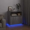 LED Bufetas Pilkas Sonoma 71 x 34,5 x 75 cm Apdirbta mediena