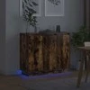 LED Bufetas Rūkyta ąžuolas 90 x 32 x 75 cm Apdirbta mediena