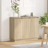 LED Bufetas Sonoma ąžuolas 90 x 32 x 75 cm Apdirbta mediena