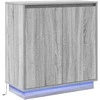 LED Bufetas Pilka sonoma ąžuolo 71 x 34,5 x 75 cm