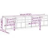 LED Bufetas Senas medis 283 x 37 x 67 cm Apdirbta mediena