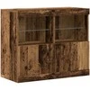 LED Bufetas Ruda 81 x 37 x 66,5 cm Apdirbta mediena