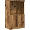 LED Bufetas Ruda 60 x 37 x 100 cm Apdirbta mediena