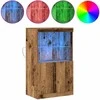LED Bufetas Ruda 60 x 37 x 100 cm Apdirbta mediena