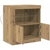 LED Bufetas Ruda 60,5 x 37 x 67 cm Apdirbta mediena