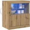 LED Bufetas Ruda 60,5 x 37 x 67 cm Apdirbta mediena