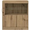 LED Bufetas Ruda 60,5 x 37 x 67 cm Apdirbta mediena